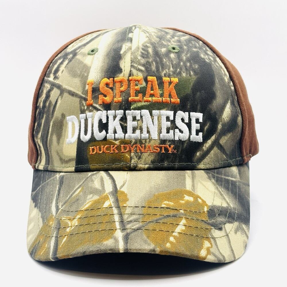 "I SPEAK DUCKENESE" Camo Brown Duck Dynasty Hat Cap - Cotton A&E